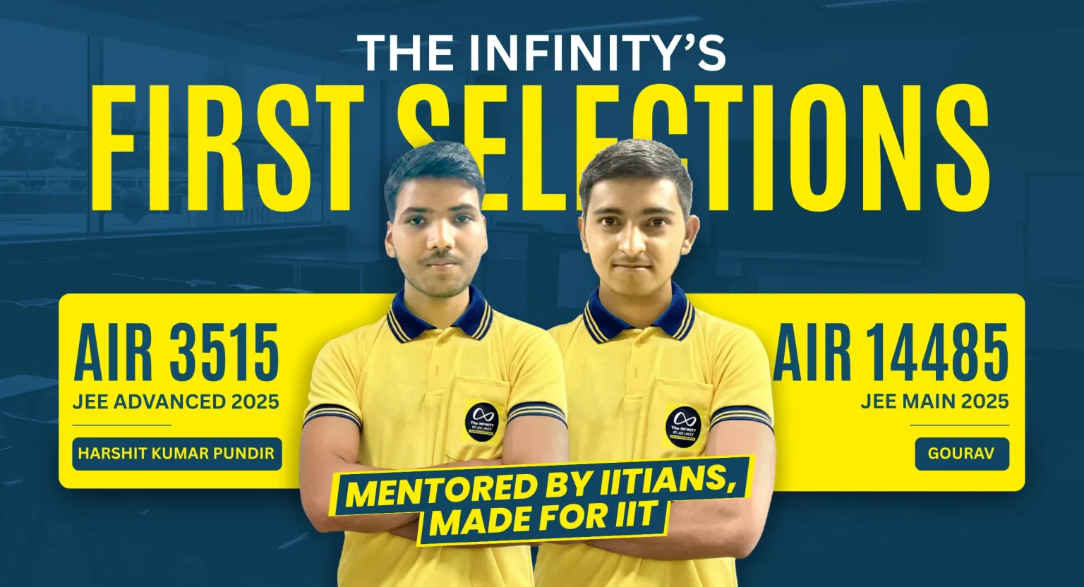 The Infinity First Selection Banner Mobile