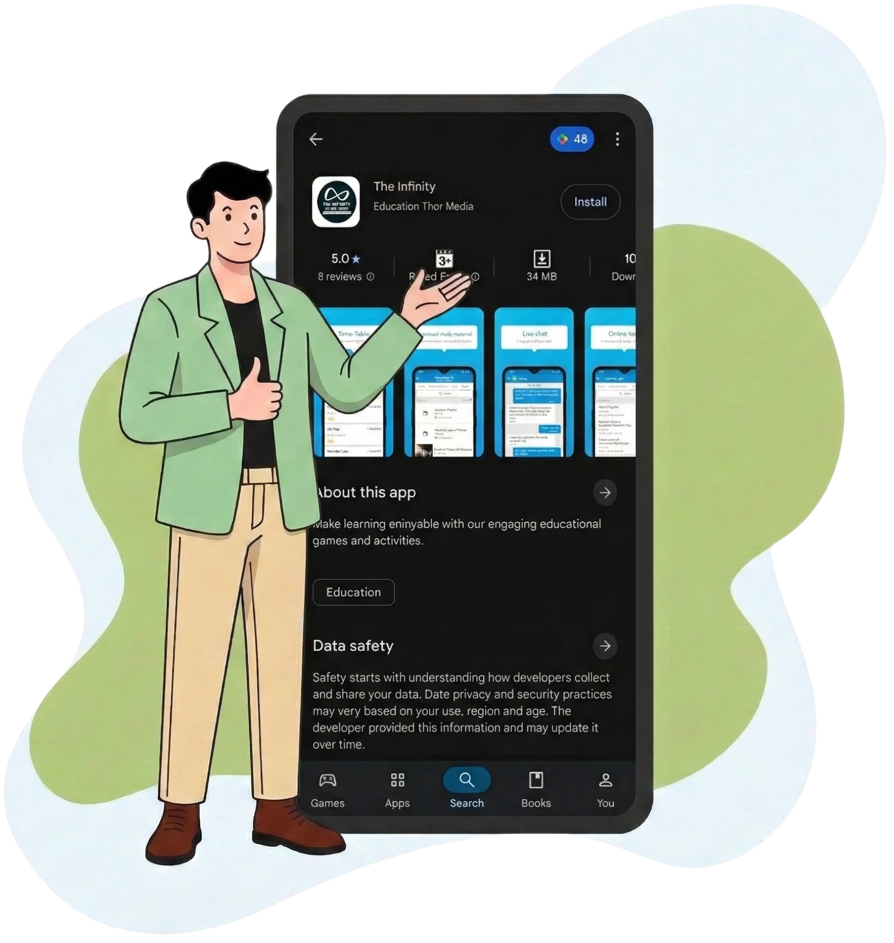 Download the infinity app